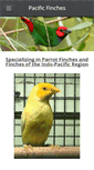 Mobile Screenshot of pacificfinches.com